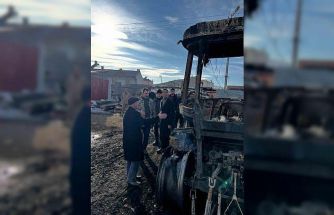 Ardahan’da korkutan yangın: Traktör, ot balyaları ve 10 ton tahıl küle döndü