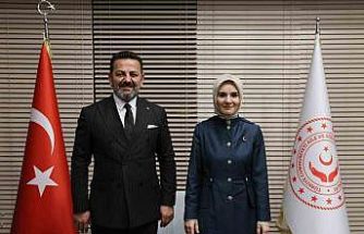 Bakan Göktaş’a kurum çalışmaları hakkında bilgi verdi