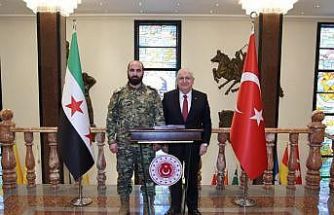 Bakan Güler, Suriye Genelkurmay Başkanı Tümgeneral Nureddin Ali Na’san’ı kabul etti