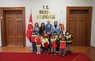 Başkan Subaşı kreş öğrencilerini belediyede ağırladı