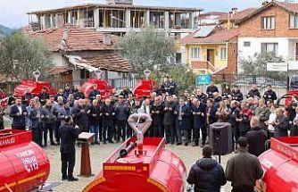 Bilecik’te 20 yeni yangın söndürme tankeri köylere teslim edildi