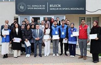 Bilecik’te gönüllü gençlere teşekkür belgeleri takdim edildi