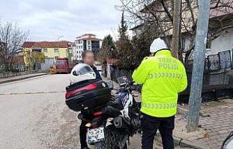 Bilecik’te motosiklet ve ATV sürücülerine yönelik denetim