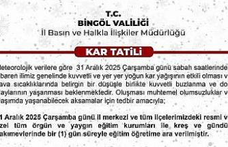 Bingöl’de eğitime 1 gün ara verildi