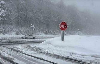 Bolu Dağı’nda kar yağışı yeniden başladı