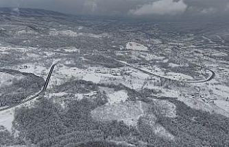 Bolu Dağı’nda ulaşım açık, manzara kartpostallık