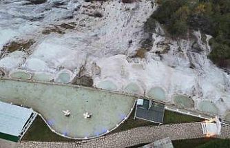"Bolu’nun Pamukkalesi"nde kış sessizliği