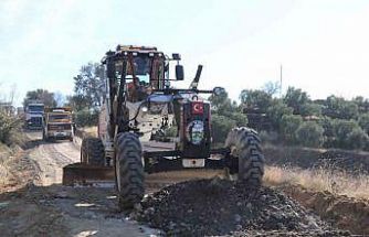 Bozdoğan Belediyesi yol çalışmalarına devam ediyor