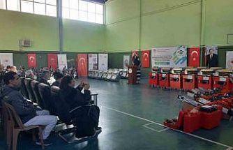 Bozkır’da çiftçilere makine ve ekipman desteği