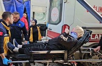 Bozuk zeminde ayağı takılan kadın yere düşerek yaralandı