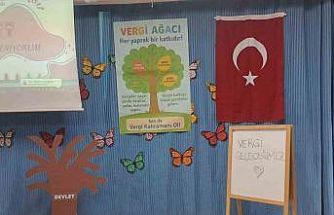 Buldanlı öğrencilere vergi bilinci eğitimi verildi