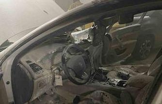 Bursa’da kapalı otoparkta yanan otomobil paniğe neden oldu