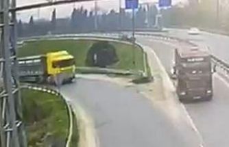 Camiden elektronik eşya, istasyondan tır çalan şüpheli TEM’de yakalandı