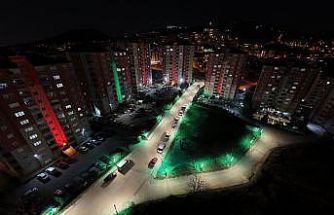 Canik Belediyesi sokaklarda aydınlatma çalışmalarına devam ediyor