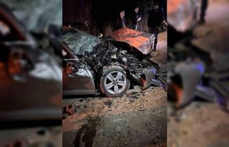 Çekiciye çarpan otomobilin sürücüsü yaralandı