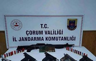 Çorum’da kaçak silah operasyonu