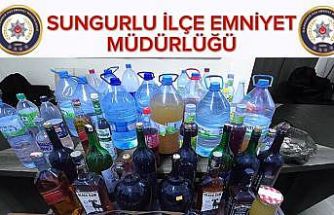 Çorum’da yılbaşı öncesi sahte alkol operasyonu: 3 gözaltı