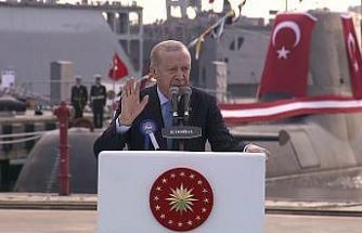 Cumhurbaşkanı Erdoğan: "Dünyada kendi savaş gemisini geliştirip denize indiren 10 ülkeden biri Türkiye’dir"