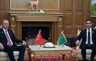 Cumhurbaşkanı Erdoğan, Türkmenistan Devlet Başkanı Berdimuhamedov ile görüştü