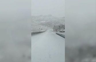 Denizli’nin yüksek kesimlerinde kar yağışı başladı