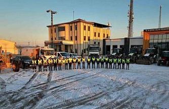 Diyarbakır Organize Sanayi Bölgesinde karla mücadele için tedbirler alındı