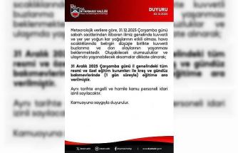 Diyarbakır’da okullar çarşamba günü tatil edildi