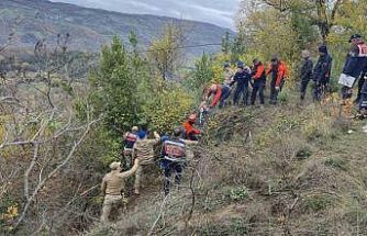 Düştüğü çalılık mezarı oldu