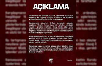 Elazığspor’dan olaylara ilişkin açıklama
