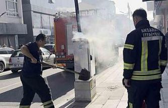 Elektrik panosundaki yangın paniğe neden oldu