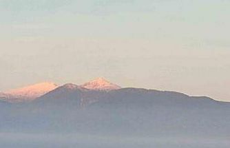 Emet Eğrigöz dağı beyaza büründü