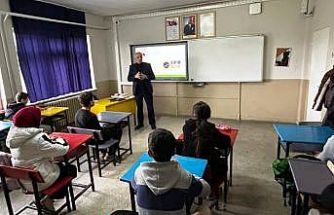 Emet Örencik İlkokulunda sıfır atık eğitimi verildi