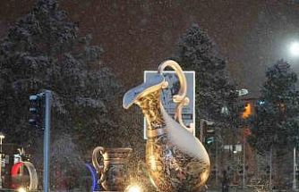 Erzincan’da kar yağışı