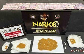 Erzincan’da uyuşturucu operasyonu