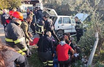 Erzin’de trafik kazası:  3 yaralı