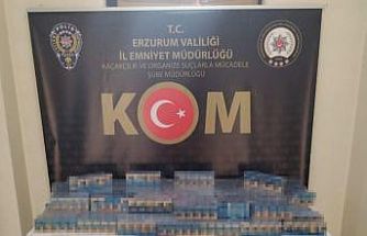 Erzurum’da kaçak sigara operasyonu