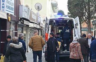 Eskişehir’de hamamda yere düşen vatandaş hastanelik oldu