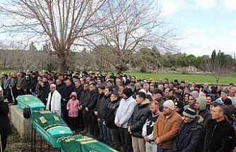 Feci kazada yaşamını yitiren baba, oğul ve torun toprağa verildi