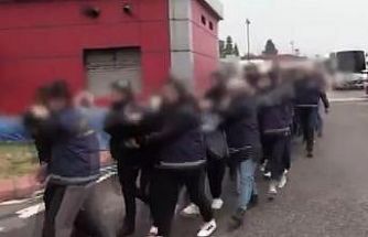 Gaziantep’te fuhuş operasyonunda 14 şahıs tutuklandı, duvardaki yazılar şoke etti