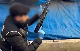 Gaziantep’te kaçak silahları toprağa gömen 2 şüpheli tutuklandı