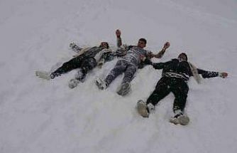 Gaziantep’te kar sevinci