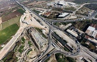 Gediz Kavşağında çalışmalar hız kesmeden devam ediyor