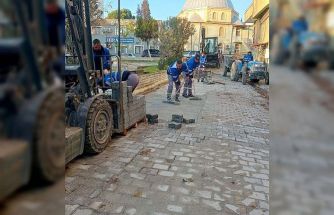 Germencik’te bozulan zeminler onarıldı