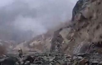 Hakkari’de heyelan