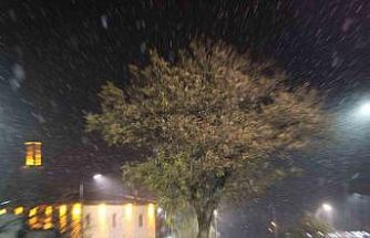 Harput’ta kar yağışı başladı