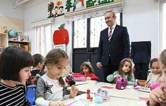 İl Milli Eğitim Müdürü Aydın, miniklere sunulan öğrenme ortamını yerinde inceledi