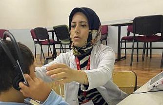 İlkokul öğrencilerine işitme testi yapıldı