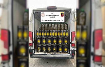 Jandarma 655 litre sahte zeytinyağı ele geçirdi