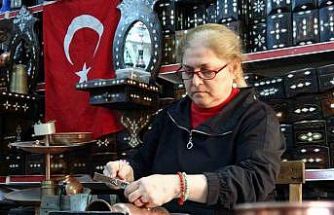 Kadın bakır ustası erkeklere taş çıkartıyor