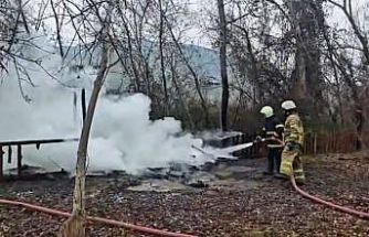 Kamelya yangında küle döndü