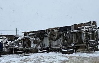 Kar yağışı kazayı beraberinde getirdi